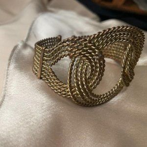 Stunning gold-plated art deco vintage bracelet